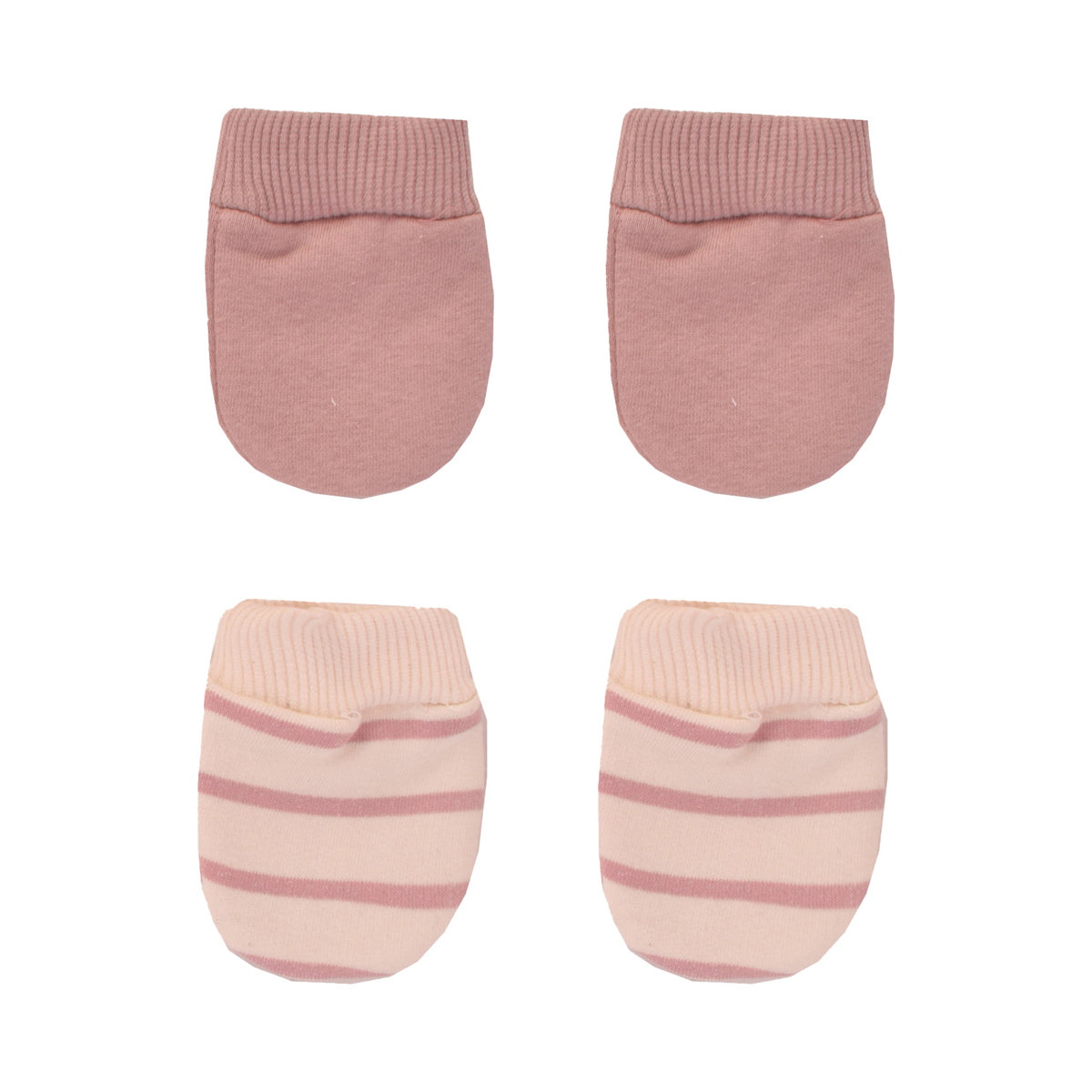 Junior Pink Stripe Printed Gloves 2 PCS